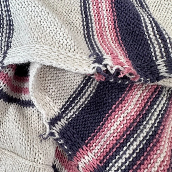 Torrid Ivory Stripe Drape Front Cardigan - Picture 7 of 8